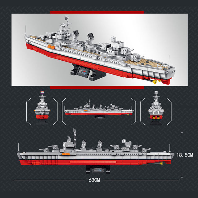 PANLOS 637006 MOC Military Fletcher-Class Destroyer Buildinng Blocks 1331pcs Bricks Toys From China.