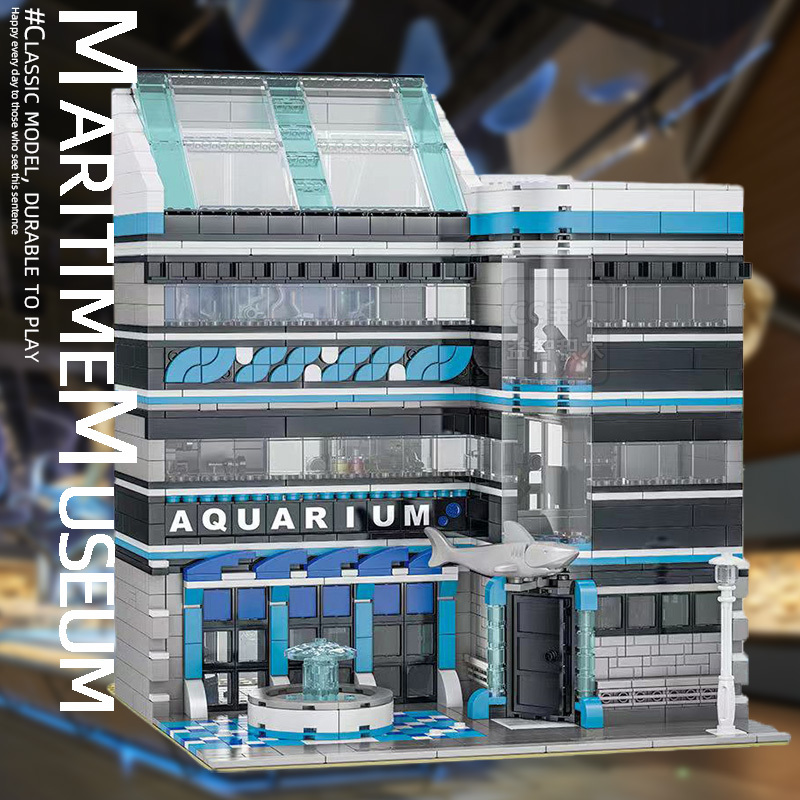 UrGe 10186 Modular Buildings Aquarium Building Blocks 2234pcs Bricks Toys From USA 3-7 Days Delivery.