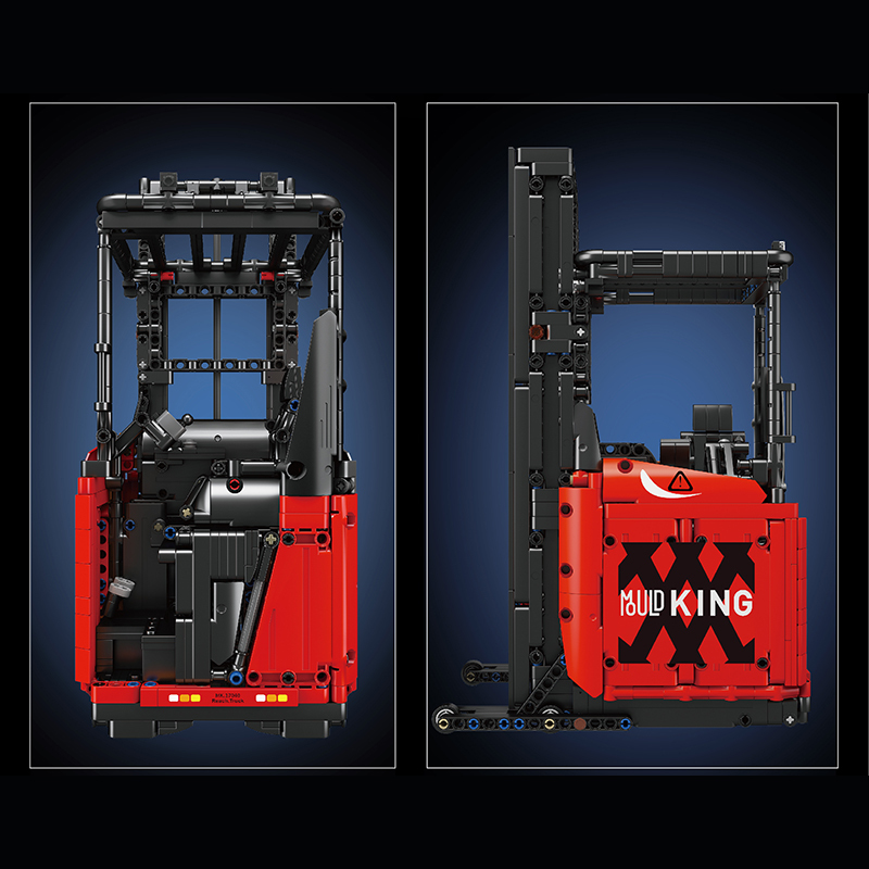 Mould King 17041 Moc Technic Motor Red Reach Truck Car Model Building Blocks 1506pcs Bricks Toys From China.