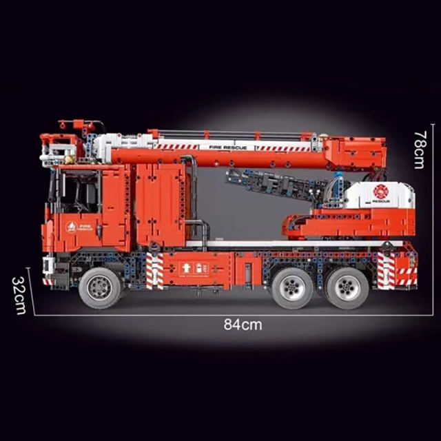 TaiGaoLe T4008 Moc Technic Fire Engineering 1:10 Building Blocks 4629pcs Bricks Toys From Europe Delivery.