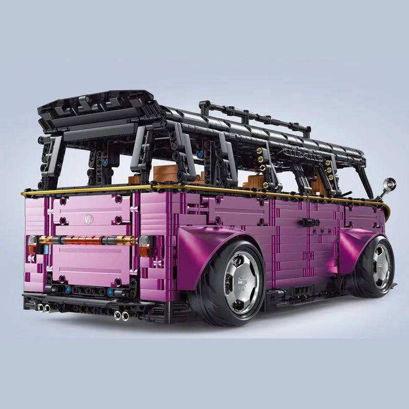 TaiGaoLe T5022B Technic Moc Plated Purple 1:8 T2 Bus Building Blocks 3299pcs Bricks Toys From China.