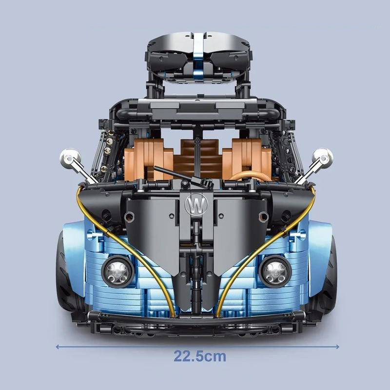 TAIGAOLE T5022A Technic Moc Plated Blue Dynamic version T2 Bus 1:8 3299pcs Bricks Toys From China.