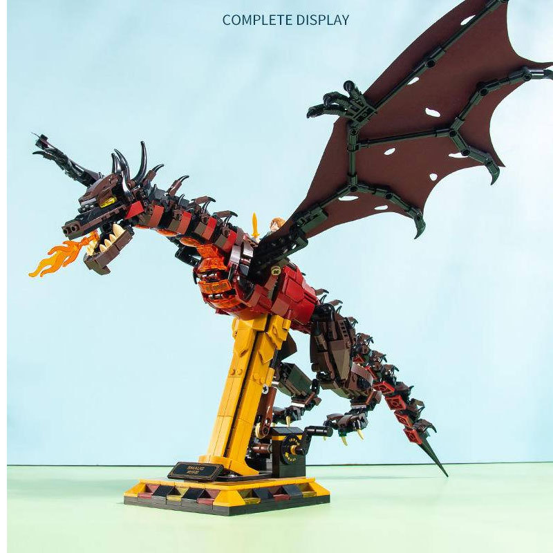 MJI 13003 Movie & Game The Lord of the Rings Dragon Smaug Model Building Blocks 1359pcs Bricks Toys From China