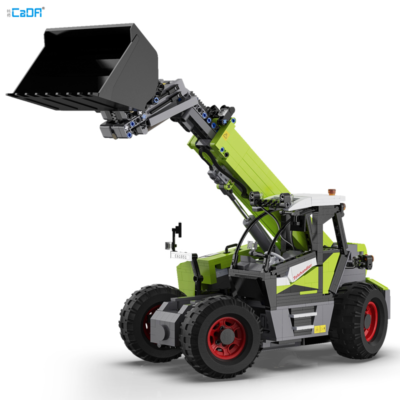 CaDa C61051 MOC Technic Multi-function Loader 1:17 Building Blocks Remote Control 1469PCS Bricks Toys From China.