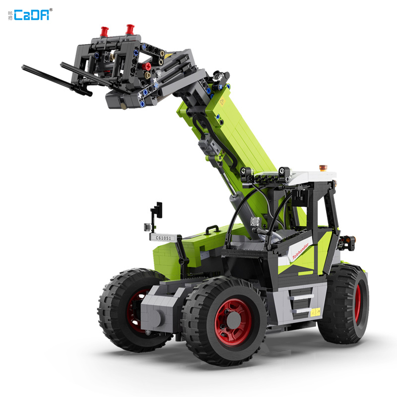 CaDa C61051 MOC Technic Multi-function Loader 1:17 Building Blocks Remote Control 1469PCS Bricks Toys From China.