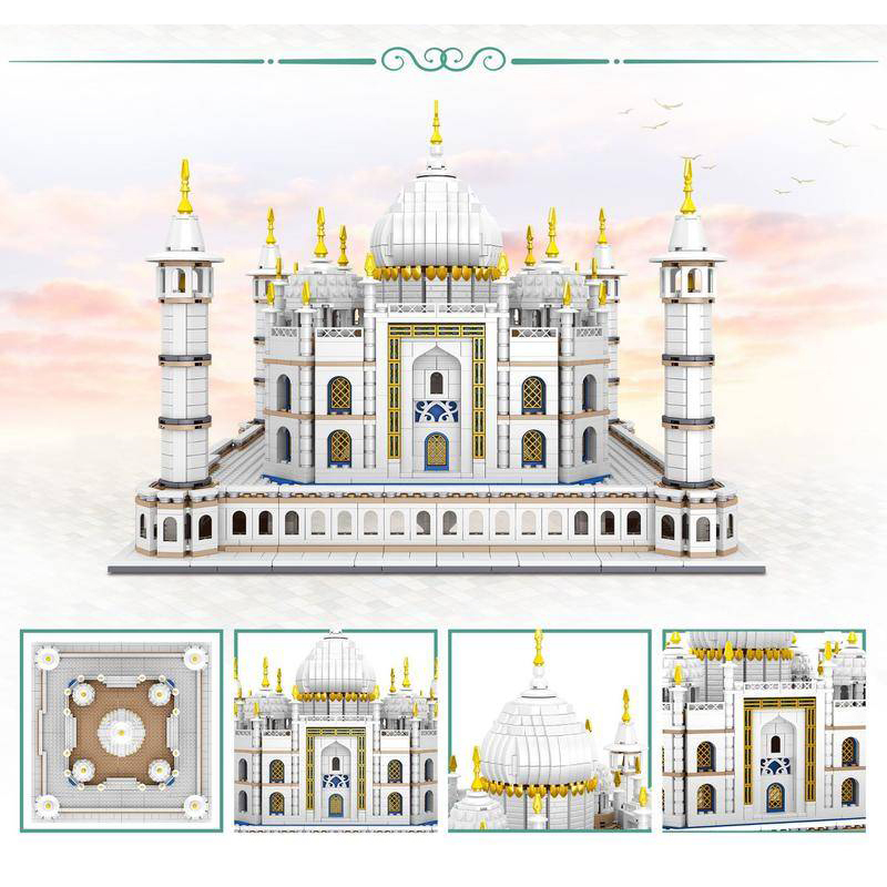 ZHEGAO QL00858 Moc Buildings Creator Mini Bricks The taj mahal Building Blocks 3525pcs Bricks From China.