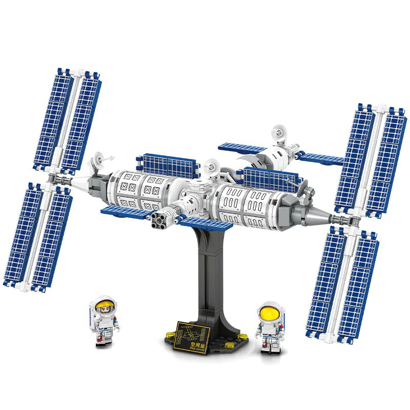 SEMBO 203018 Moc Technic Sea of Stars Space Station Building Blocks 371pcs bricks Toys Gift From China.