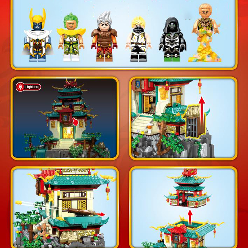 SEMBO 206047 Moc Bricks Movie & Game Yan Dragon Building Blocks 1715pcs Bricks Toys Gift From China.