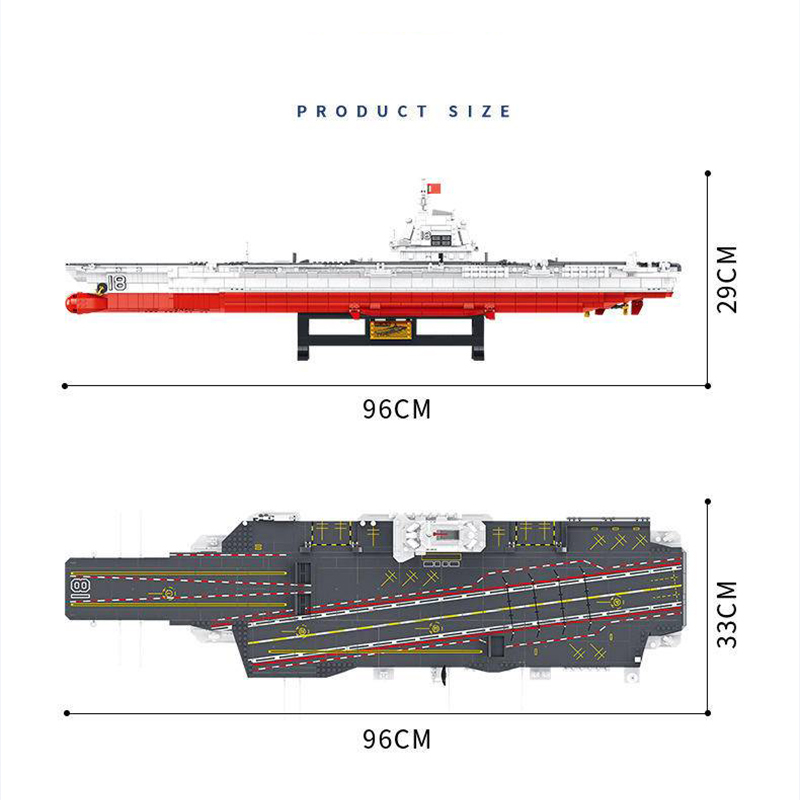 PANLOS 688014 MOC Military 003 Aircraft Carrier Building Blocks 3126pcs Bricks Toys From China.