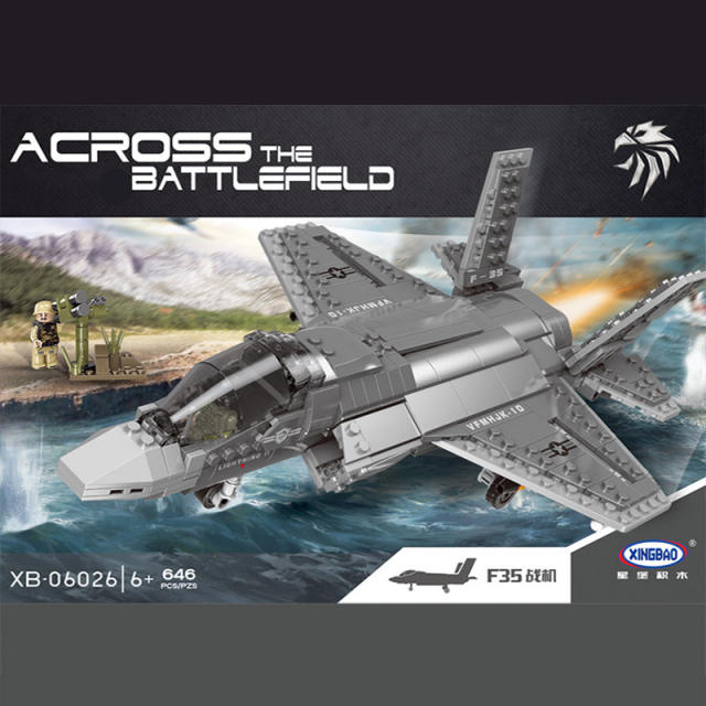 XB 06026 Military Through The Battlefield Series F35 Fighter From China