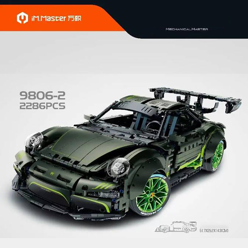 IM.Master 9806-2 Technic Moc Dynamic version RC Mechanical Master 1:10 Sports Car Building Blocks 2286pcs Bricks Toys From China.