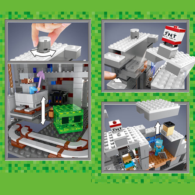DUO LE PIN TOYS MOC 2139 Movie & Game The Mountain Cave Building Blocks 2124pcs Bricks Toys From USA Delivery.