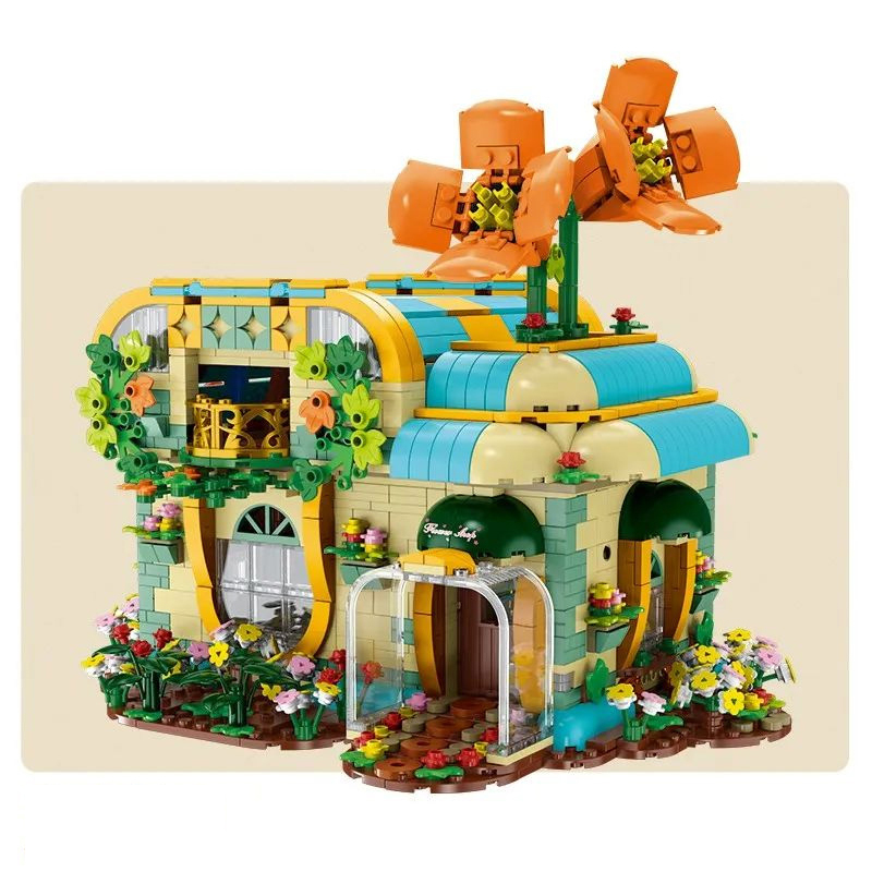 Mork 031051 Moc Modular Buildings ToonCity Florist Building Blocks 2102pcs Bricks Toys From China.