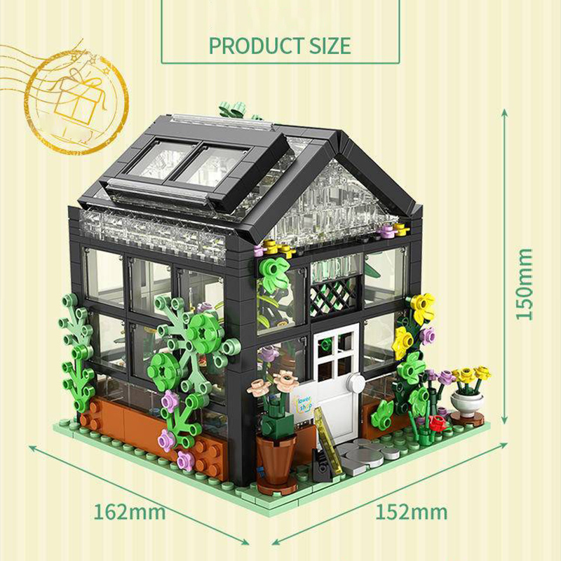 Forange FC8501 MOC Girl Dream Cottage Flower Shop Building Blocks 579PCS Bricks Toys Gift From China.