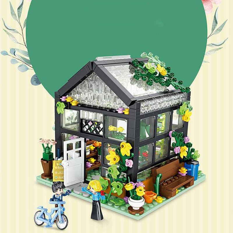 Forange FC8501 MOC Girl Dream Cottage Flower Shop Building Blocks 579PCS Bricks Toys Gift From China.