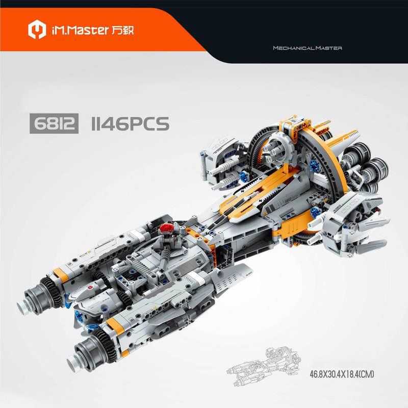 IM.Master 6812 Moc Technic Mechanical Master Building Blocks 1146pcs Bricks Toys From China Delivery.