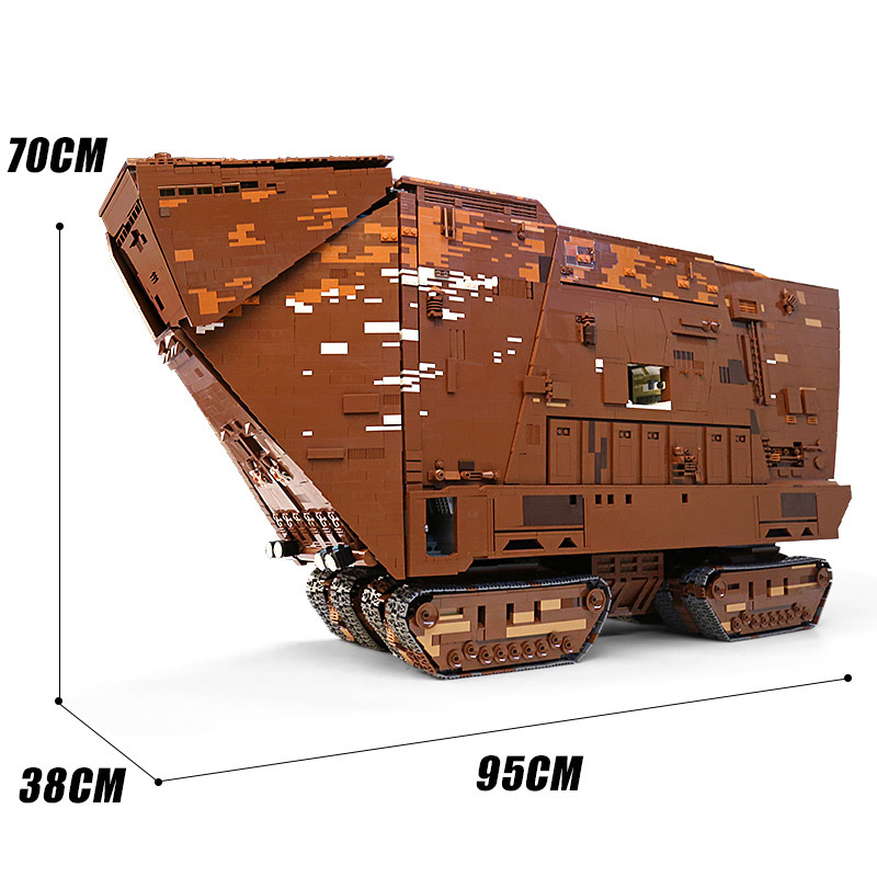 Mould King 21009 MOC Movie & Game Star Wars Cavegod UCS Sandcrawler Building Blocks Toys 13168pcs Bricks From Europe 3-7 Days Delivery