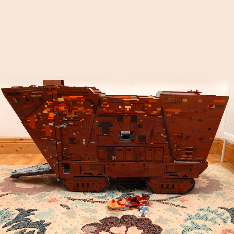 Mould King 21009 MOC Movie & Game Star Wars Cavegod UCS Sandcrawler Building Blocks Toys 13168pcs Bricks From Europe 3-7 Days Delivery