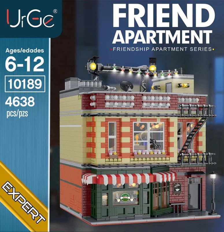 Urge 10189 City Street View Series Central Perk Big Bang  modular Building Blocks 4294pcs Bricks Kids Toys From China