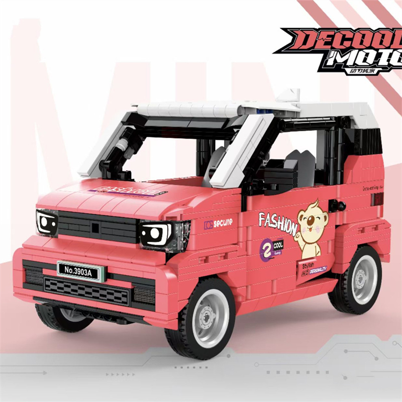 DECOOL 3903A  Moc Technic Red Mini Remote Control Car Model Building Blocks 822pcs Bricks Toys From China Delivery.