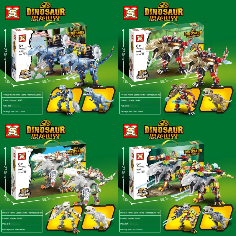 SX9303 SX9304 SX9305 SX9306 Creator Dinosaur World Building Blocks Toys Game Bricks From China Delivery.