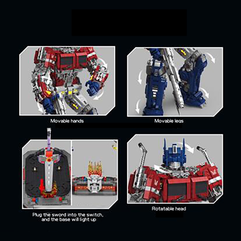 TuoLe 6008 MOC Movie & Game Optimus Prime Model Building Blocks 4229pcs Bricks Toys From China Delivery.