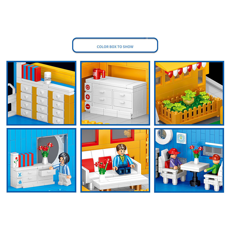 ZheGao QL00970 Mini Blocks Buildings LEISURE CLUB Bricks 1583pcs Toys Gift From China Delivery.