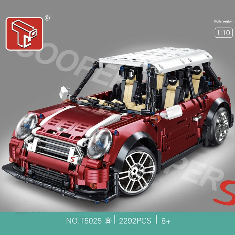 TAIGAOLE T5025 Moc Technic 1:10 Bao ma MINI  Car Building Blocks Dynamic Version 2292pcs Bricks Toys From China Delivery.