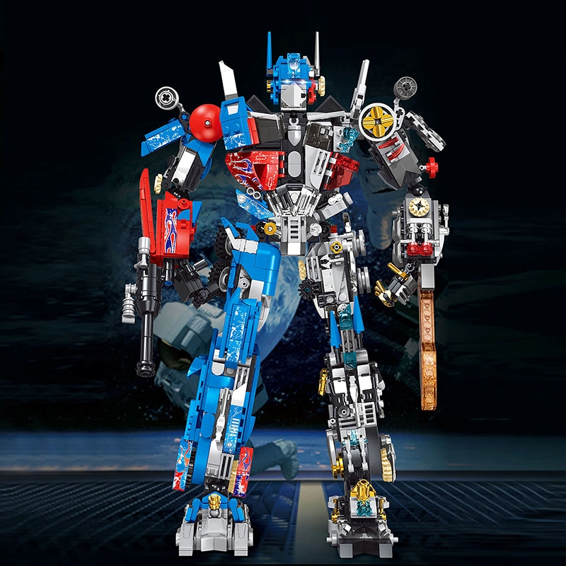 LW 7038 MOC Movie & Game Optimus Prane Defnder Justice Building Blocks 1557PCS Bricks Toys From China Delivery.