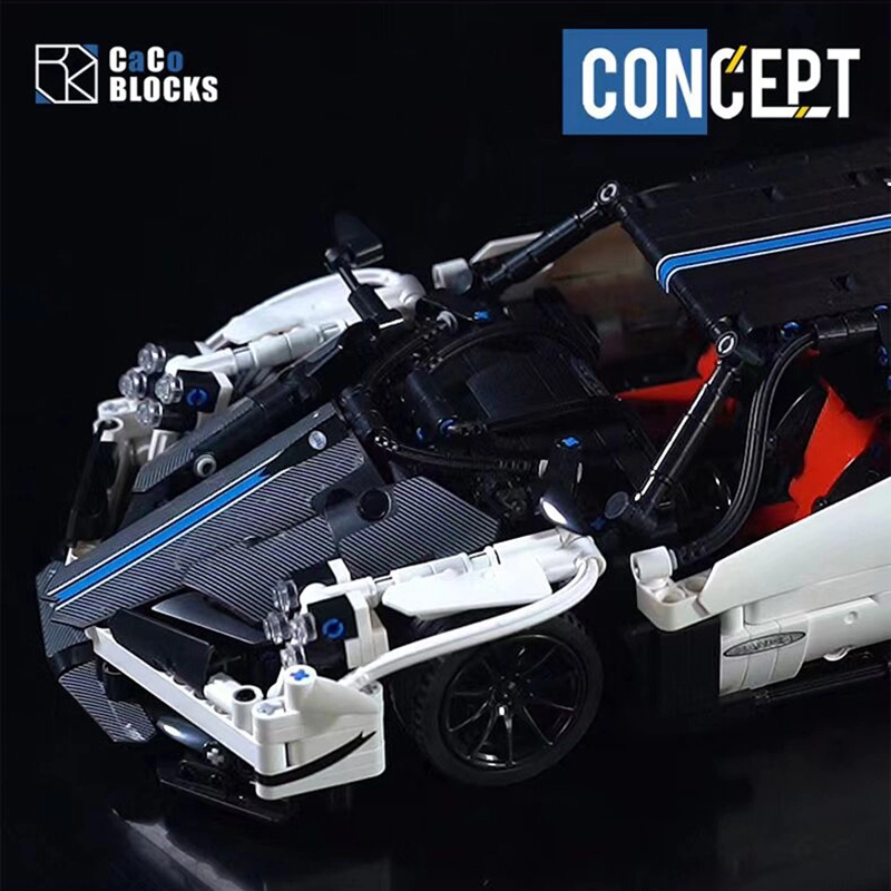 CaCo C017 Technic Moc Static version Dynamic version 1:14 Sports Car Building Blocks 1443pcs Bricks Toys From China.