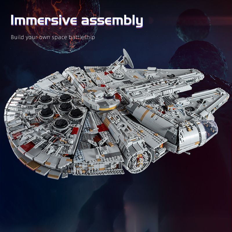 Mould King 21026 Star Wars Millennium Falcon ROTJ (Mark II) Building Blocks 12688pcs Bricks From Europe Delivery 3-7 Days Delivery