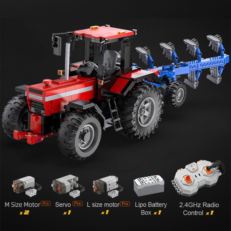 CaDa C61052W Technical Farm Tractor 1:17 Remote Control Model Building Blocks 1675pcs From Europe Delivery 3-7 Days Delivery