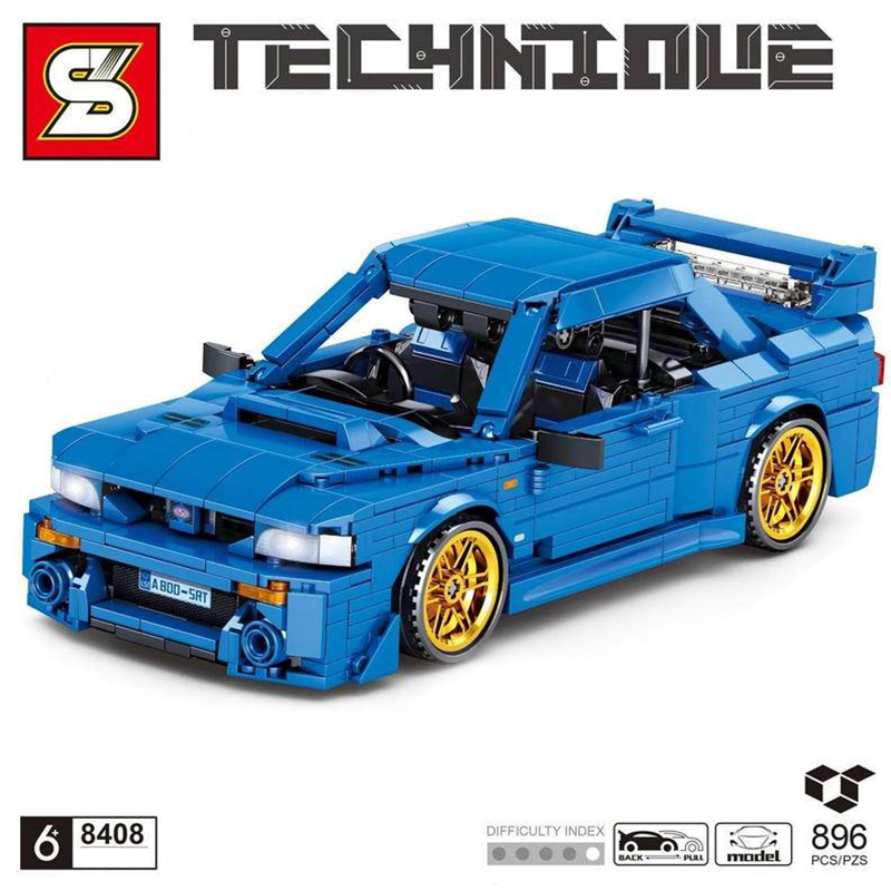 【美品】【世界に一本】SR1040B-BAB SY8408 896pcs Jaeger Kuang Biao 22B Supercar Technology MOC
