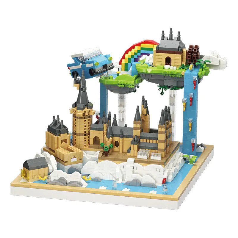 MOYU MY92034 Movie Harry Potter Magic School Castle Mini Bricks Toys 3088pcs Building Blocks From China Delivery.