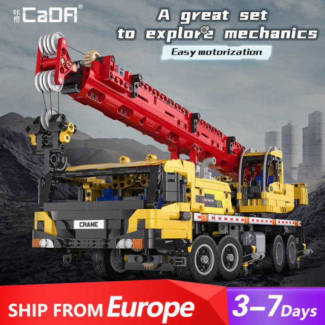 CaDA C61081 Technic Functional Remote Control Crane Truck building blocks 1831pcs bricks Toys From Europe 3-7 Days Delivery