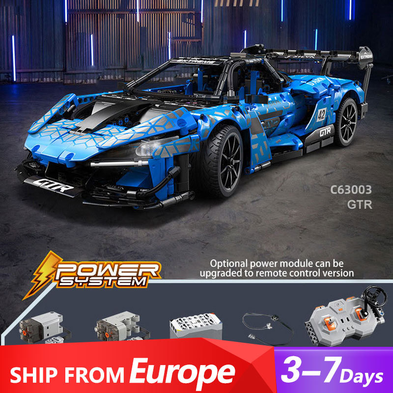 CaDa C63003 Technic Remote Control Dark Knight GTR ( McLaren Senna ) 2088pcs Bricks From Europe 3-7 Days Delivery