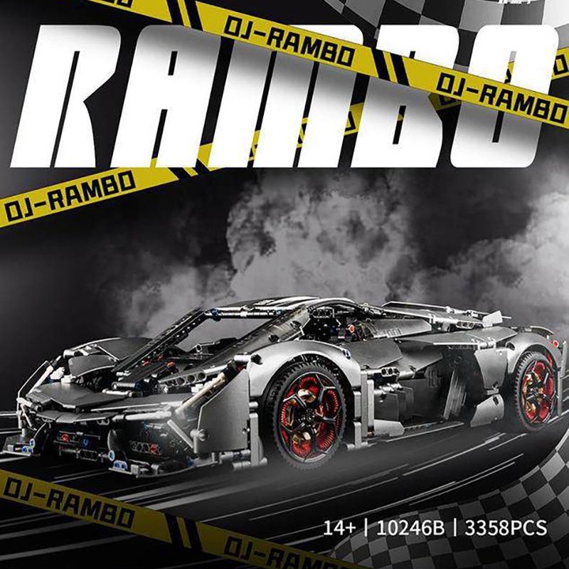 K-box 10246B Technic Static Version 1:8 Terzo Millennio DJ Rambo Sports Car Building Blocks 3358pcs Bricks Toys from China Delivery.