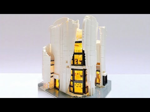 Lisong 88001  Modular Buildings Luxury Flagship Store with Light Building Blocks 3028pcs Toys From China Delivery.