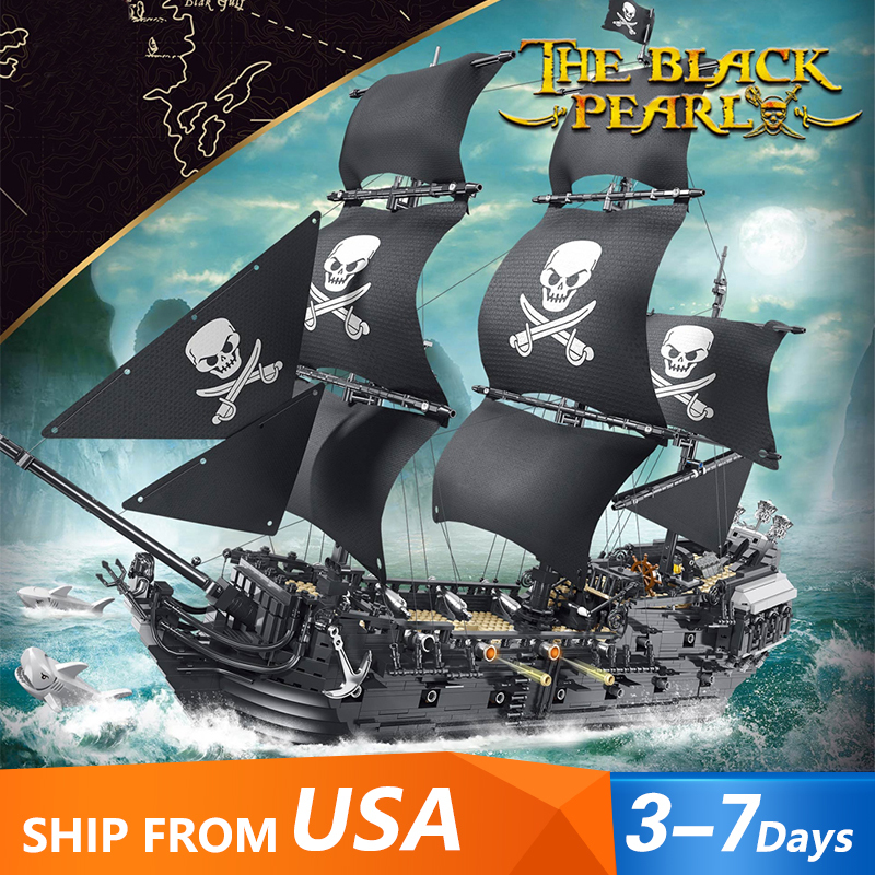 [Pre-Sale available on 3th Sep.]DK6001 Movie Pirates The Black Pearl Ship Building Blocks 3423pcs Bricks Toys From USA Delivery.