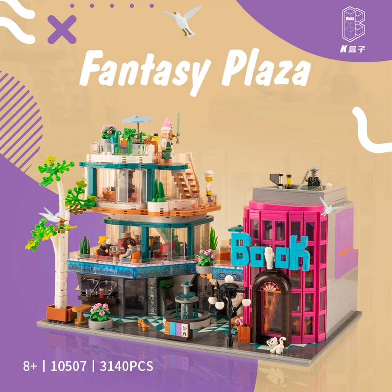 K-box K10507 City Street Fantasy Plaza Building Blocks 3140pcs Bricks Toys From China Delivery.