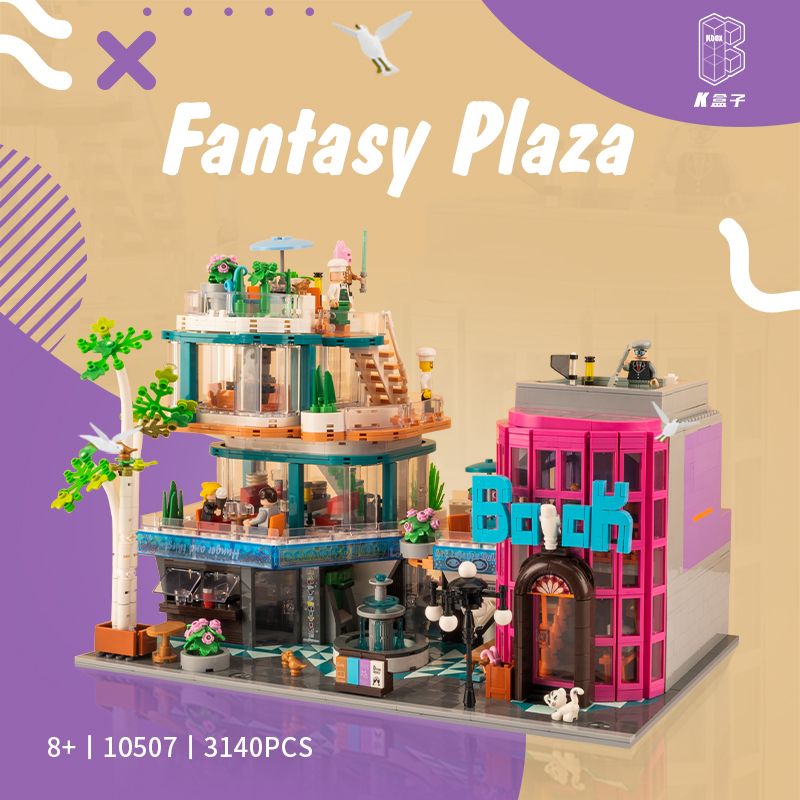 K-box K10507 City Street Fantasy Plaza Building Blocks 3140pcs Bricks Toys From China Delivery.