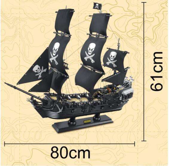 [Pre-Sale available on 3th Sep.]DK6001 Movie Pirates The Black Pearl Ship Building Blocks 3423pcs Bricks Toys From USA Delivery.
