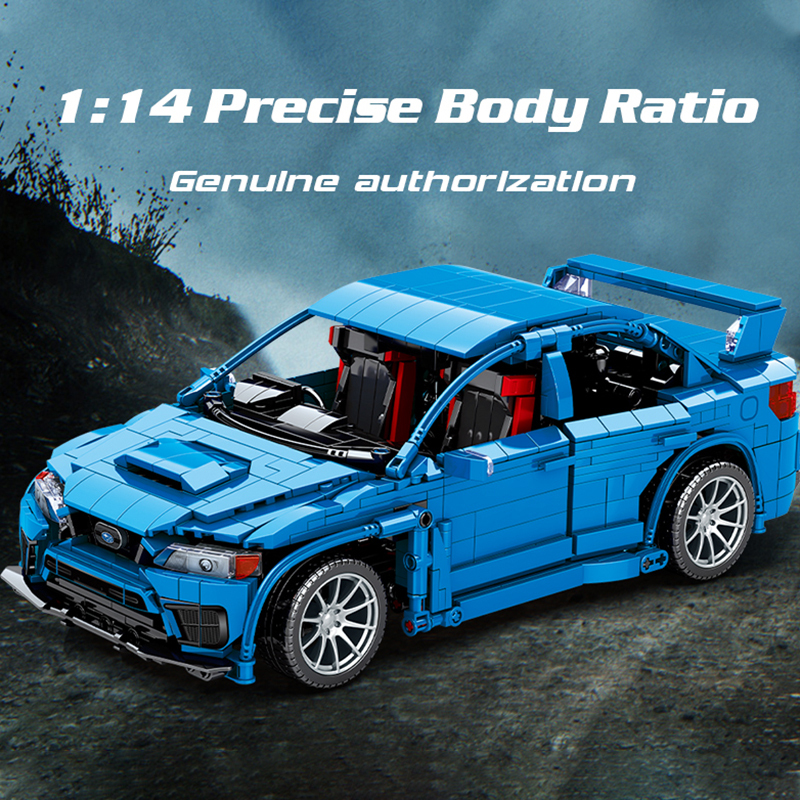 SEMBO 705990 Technic Motor Subaru WRX STI 1:14 Racing Car Building blocks 1824pcs From China Delivery.