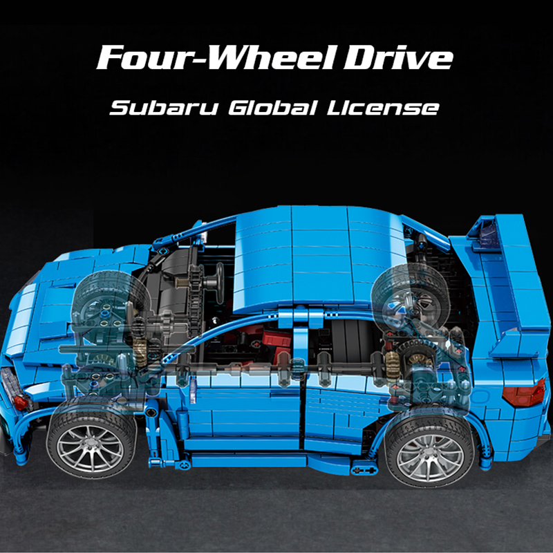 SEMBO 705990 Technic Motor Subaru WRX STI 1:14 Racing Car Building blocks 1824pcs From China Delivery.