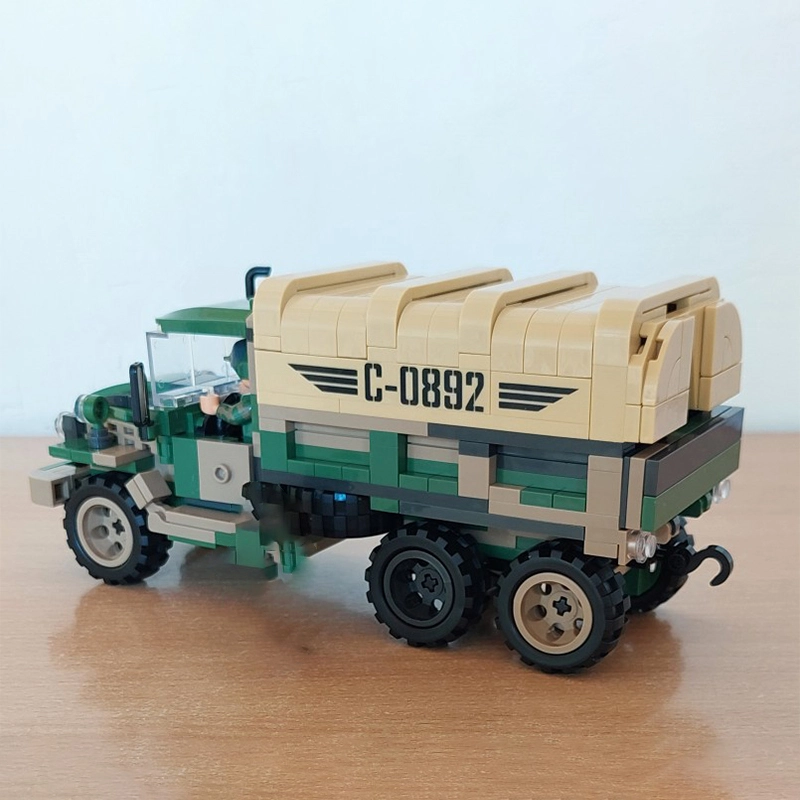WOMA C0892 Static Version Military Soldier Truck Building Blocks 435pcs Bricks Toys from China Delivery.