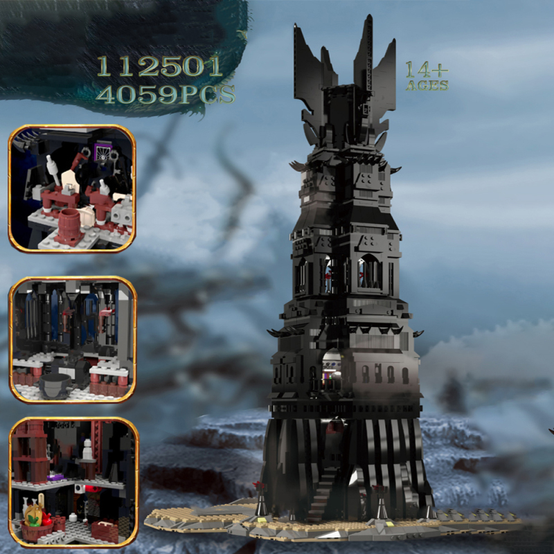 112501 Lord of the rings Series UCS Pinnacle of Orthanc Building Blocks 4059pcs Bricks From USA 3-7 Days Delivery.