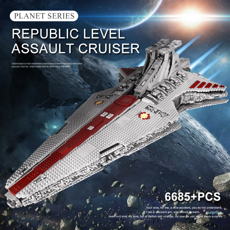 Mould King 21005 Star Wars Venator-class Republic Attack Cruiser Building Blocks 5458pcs Bricks Toys From Europe Delivery