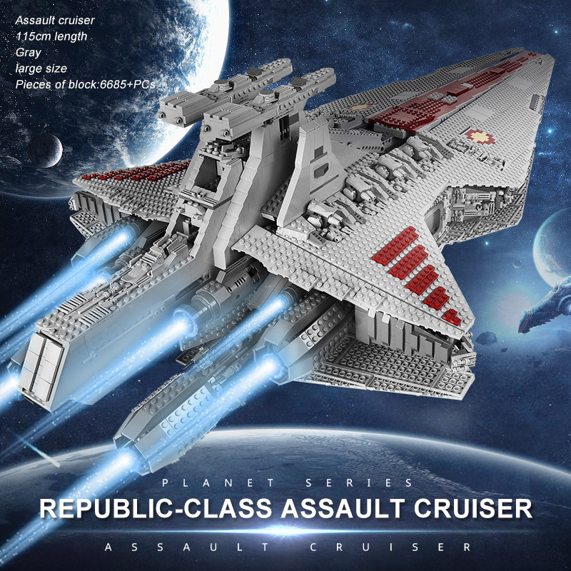 Mould King 21005 Star Wars Venator-class Republic Attack Cruiser Building Blocks 5458pcs Bricks Toys From Europe Delivery