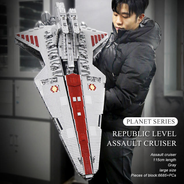 Mould King 21005 Star Wars Venator-class Republic Attack Cruiser Building Blocks 5458pcs Bricks Toys From Europe Delivery