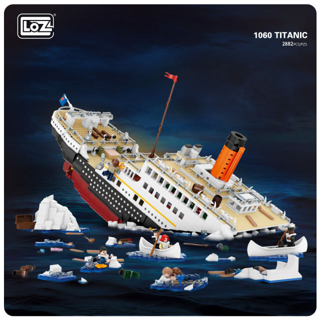 {MINI Bricks} LOZ 1060 Creator Expert Movie Titanic Building Blocks 2882pcs Bricks Toys from China Delivery.
